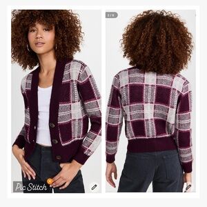 Mother The Slim Low Cardigan Crop Bad Boy Magnet